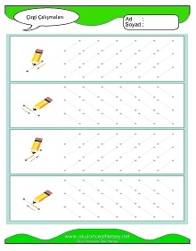 okul öncesi çocuklar için Çizgi çalışma sayfaları